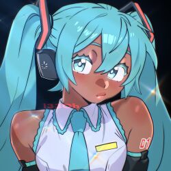 hatsune miku from vocaloid