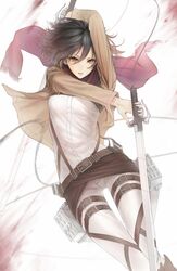 mikasa ackerman from shingeki no kyojin by ciev