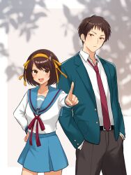 kyon from suzumiya haruhi no yuuutsu