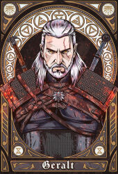 geralt of rivia from the witcher (series) by jhony caballero