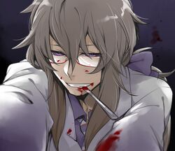 iwamine shuu from hatoful kareshi by silverpop night