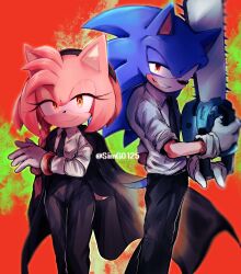 amy rose from chainsaw man by shapam (zeepgalae)