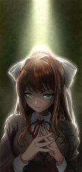 monika (doki doki literature club) from doki doki literature club