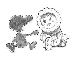 mr. game & watch from ice climber by naru (wish field)