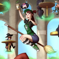kagari atsuko from little witch academia by pudgeruffian