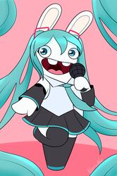hatsune miku from raving rabbids