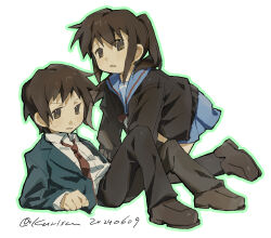 kyon from suzumiya haruhi no yuuutsu by tatsuki kurisu