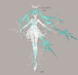 hatsune miku from vocaloid