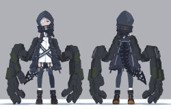 strength (black rock shooter) from black rock shooter by 32zzz