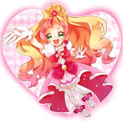 cure flora from go! princess precure by ikuo (kazusiikuo)