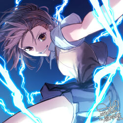 misaka mikoto from toaru kagaku no railgun by hinomoto madoka