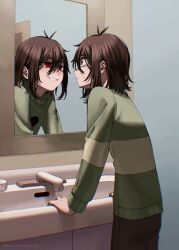 kris (deltarune) from deltarune by ake blood