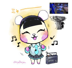 hatsune miku from animal crossing