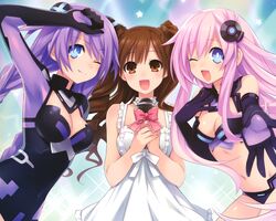 purple heart from hyperdimension neptunia by tsunako