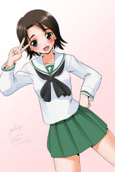 sawa azusa from girls und panzer by matsui yasutsugu