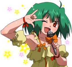 ranka lee from macross by maso (ascii art)