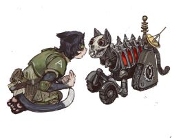 adeptus mechanicus from warhammer 40k by mossacannibalis