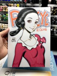olive oyl (popeye) from popeye the sailor by stanley lau
