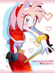amy rose from sonic (series) by ameusute1002