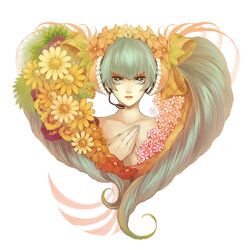 hatsune miku from vocaloid by vaayunto yuuki