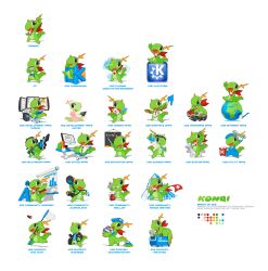 konqi from kde by tyson tan