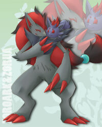 zoroark from pokemon by honey-cat