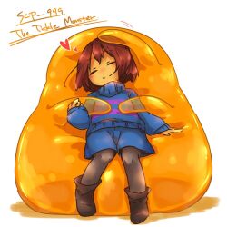 frisk (undertale) from scp foundation by locket pumi 
