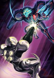 dark samus from metroid by canadiananiguy