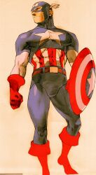 captain america from capcom by bengus