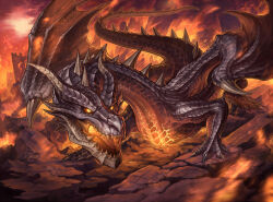 crimson fatalis from monster hunter: world by bolt0002