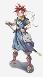 crono (chrono trigger) from chrono trigger by crazy02oekaki