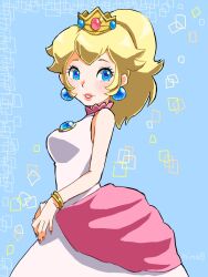 princess peach from super mario bros.