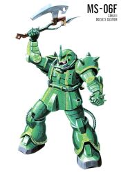zaku ii from gundam by ookawara kunio