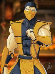 hanzo hasashi from mortal kombat by michael gonzalez