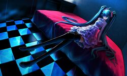 hatsune miku from vocaloid by chevasis