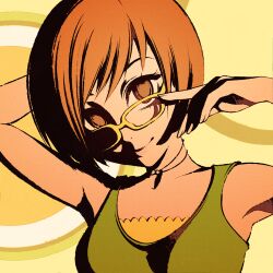 satonaka chie from persona by moshimoshibe