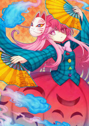 hata no kokoro from touhou by miruki