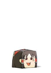 hakurei reimu from minecraft by river (artist)