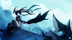black rock shooter (character) from black rock shooter by lain