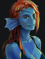 undyne from undertale by aoimomushi