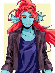 undyne from undertale by aoimomushi