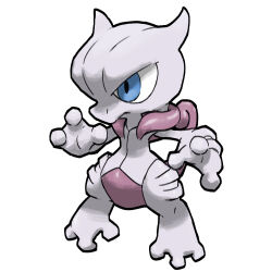 mega mewtwo x from pokemon by blacknirrow