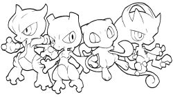 mega mewtwo x from pokemon by blacknirrow