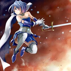 miki sayaka from mahou shoujo madoka magica by dokyuu afro