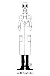 w.d. gaster from undertale by leeffi