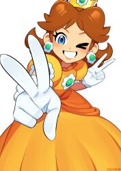 princess daisy from super mario bros. by kellymae