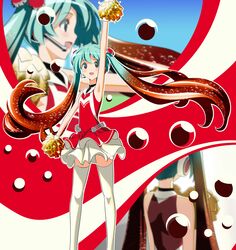 hatsune miku from vocaloid by fuji