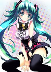 hatsune miku from vocaloid by pecorin