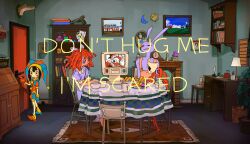 caine (the amazing digital circus) from don't hug me i'm scared