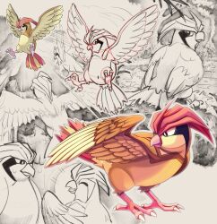 pidgeot from pokemon by shoupitsuki